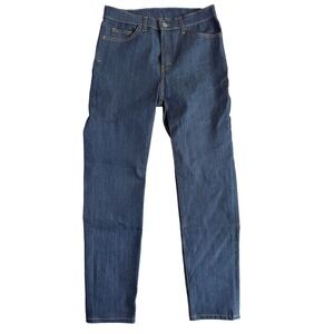 Blue Delta Raw Denim Custom Made USA Jeans Zip Fly Men's Size 30x29